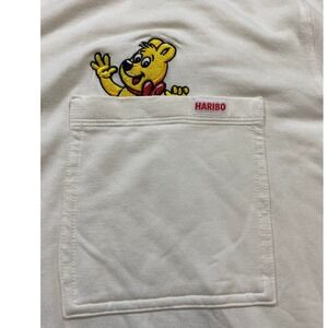 Haribo Gummy Bear Button Up Shirt Cream 1X Oversized JCPENNEY NWT NEW DEADSTOCK